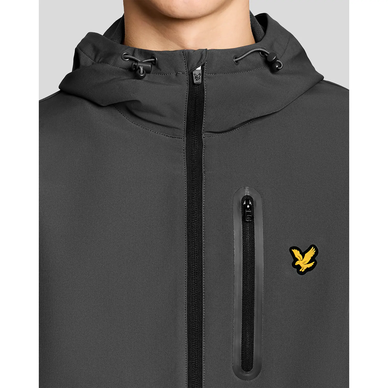 LYLE & SCOTT BRANDED HOODED JACKET - TURBULENCE