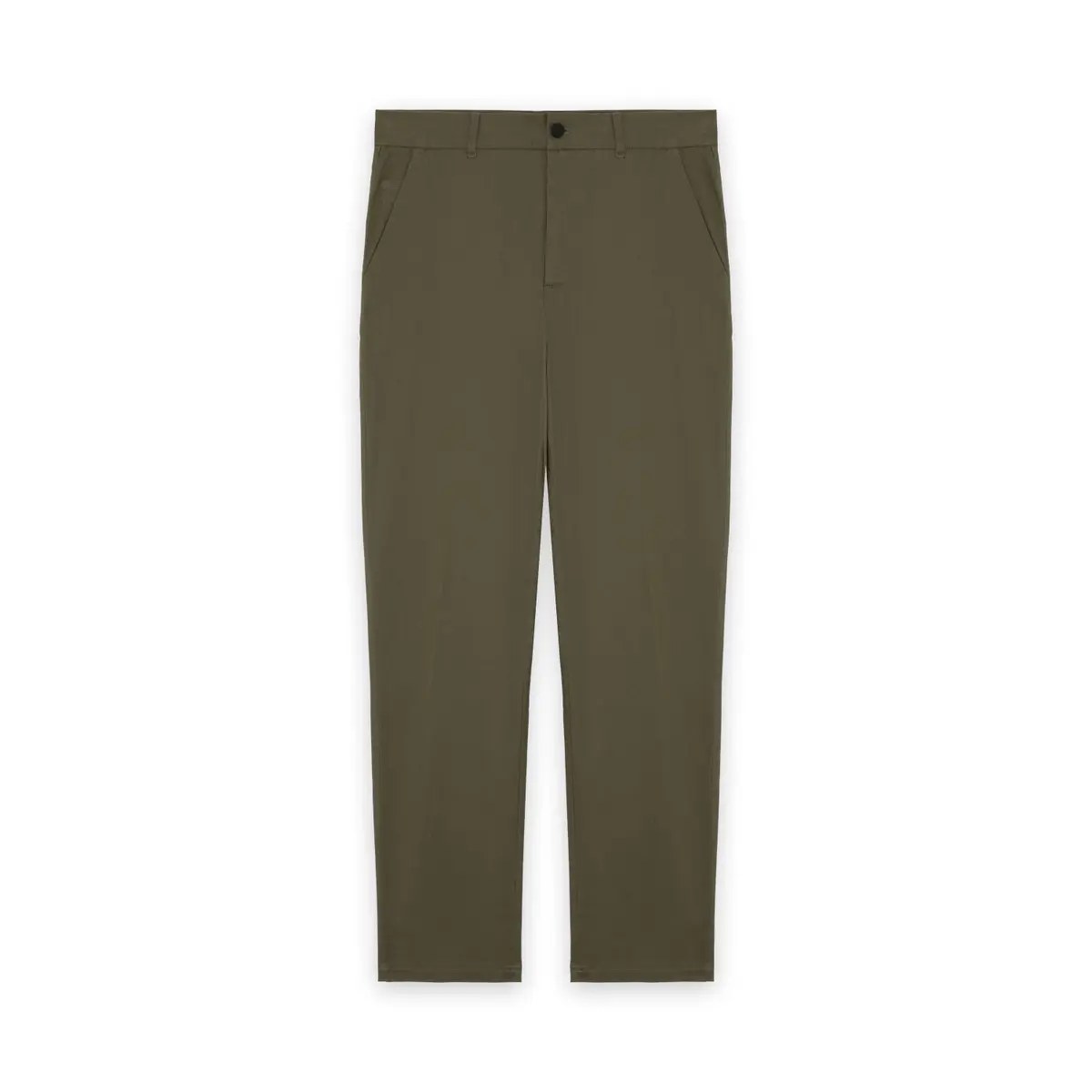 LYLE & SCOTT COURSE STRETCH CHINO TROUSERS - CACTUS GREEN