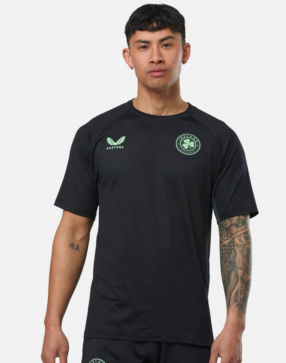 CASTORE FAI PRO COACHES TRAINING SHORT SLEEVE TEE - CAVIAR/EBONY
