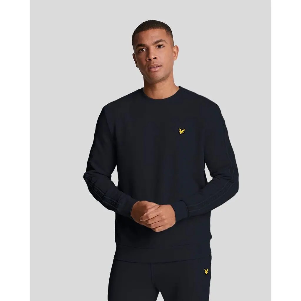 LYLE & SCOTT TAPE CREW NECK - DARK NAVY