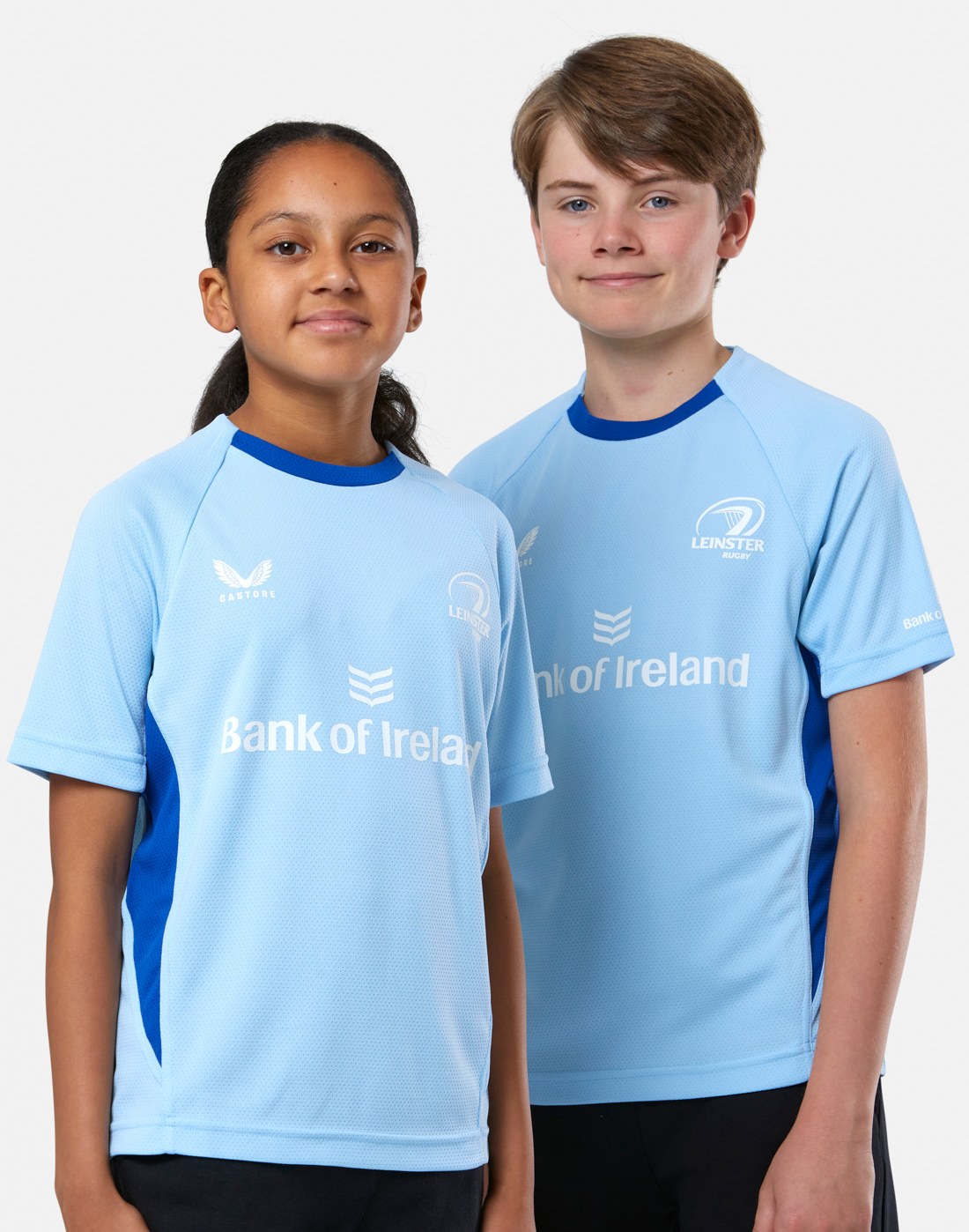 CASTORE LEINSTER PRO PLAYERS SHORT SLEEVE TEE JUNIOR - CERULEAN/ SURF THE WEB