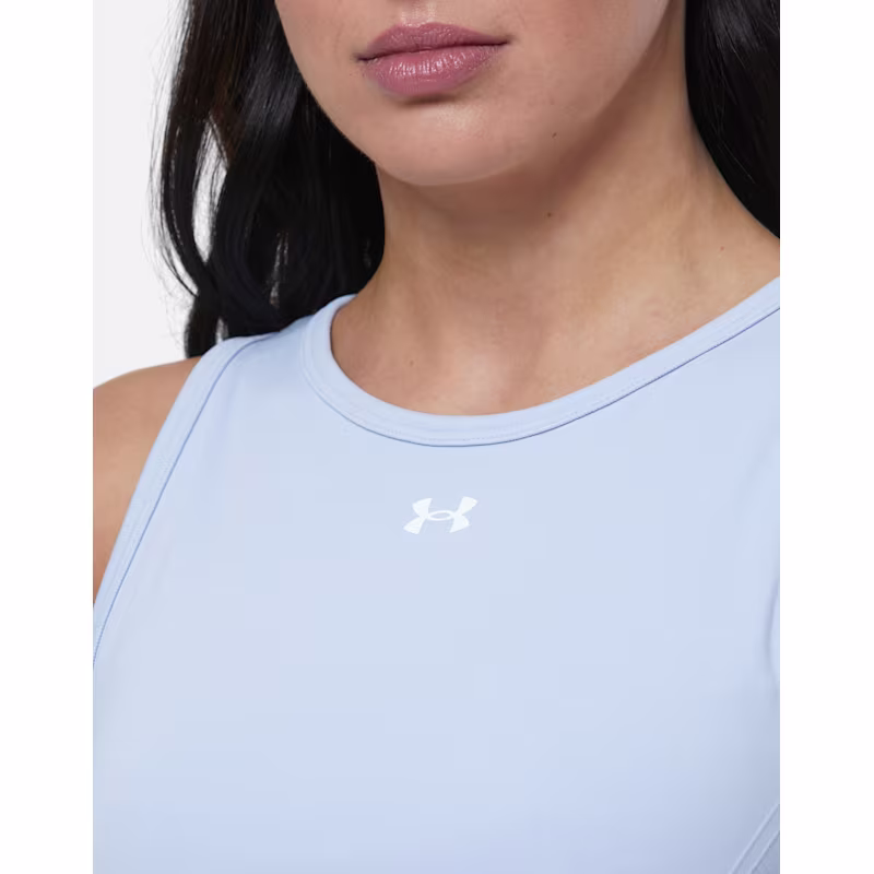 UNDER ARMOUR W SEAMLESS TANK - Celeste / White