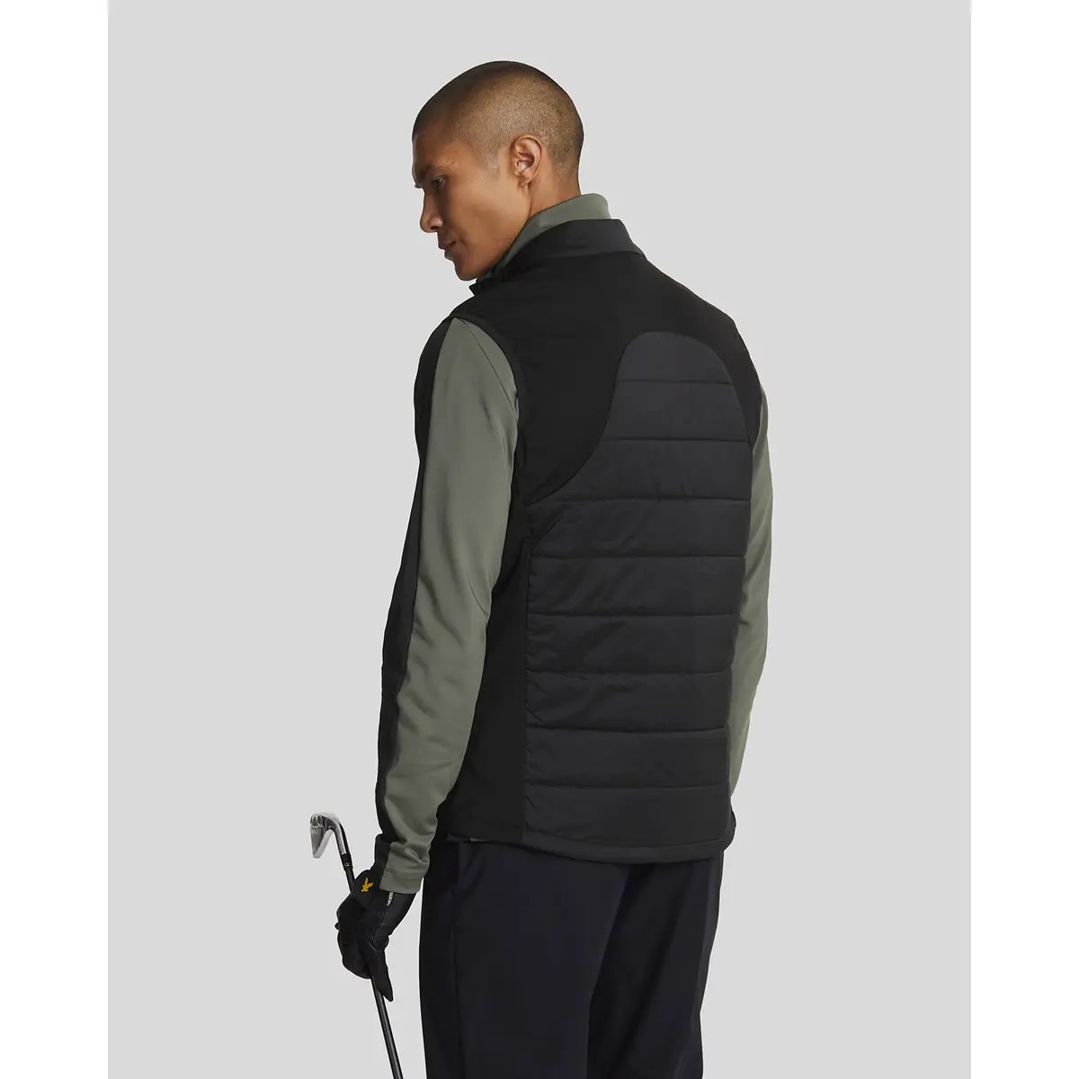 LYLE & SCOTT WADDED GOLF GILET - JET BLACK