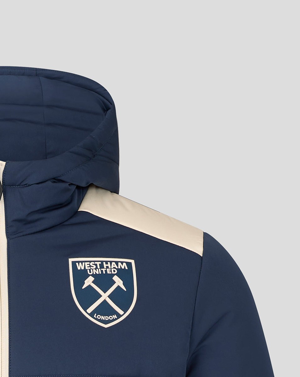 UMBRO WEST HAM 25/26 PRO TRAINING PADDED JACKET JUNIOR - SPELLBOUND / ECRU