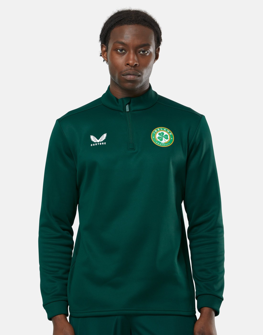 CASTORE FAI PLAYERS BRUSHED BACK 1/4 ZIP MIDLAYER - BOTANICAL GARDEN