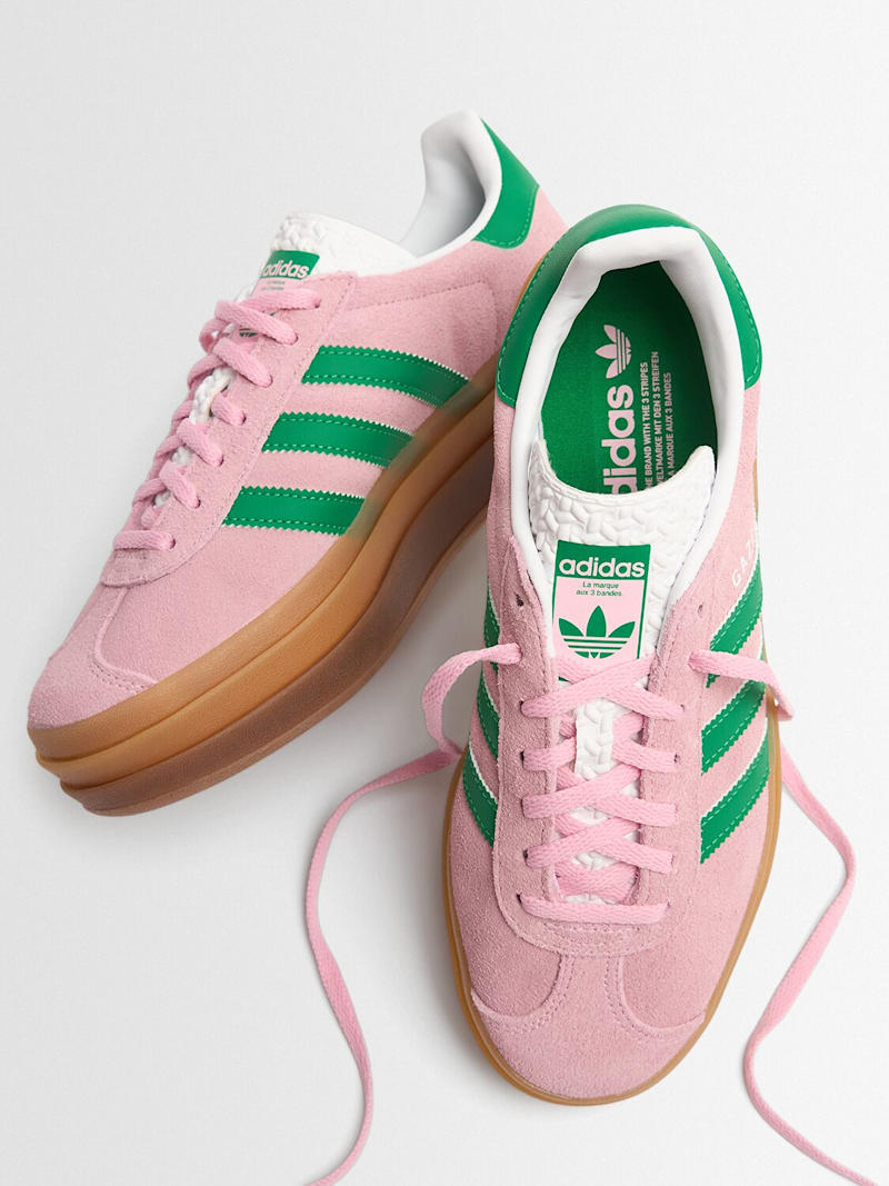 ADIDAS ORIGINALS GAZELLE BOLD - TRUE PINK/GREEN/FTWR WHITE