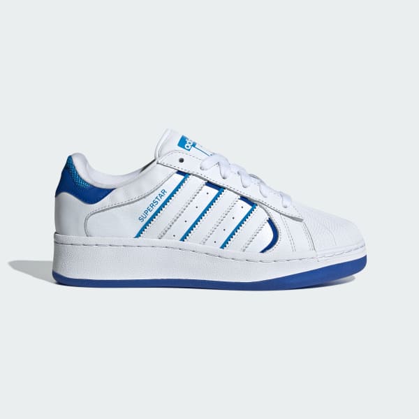 ADIDAS ORIGINALS SUPERSTAR XLG ESSENCE WOMENS TRAINERS - WHITE