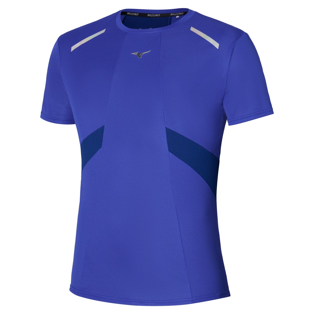 MIZUNO MENS DRYAEROFLOW TEE - REFLEX BLUE