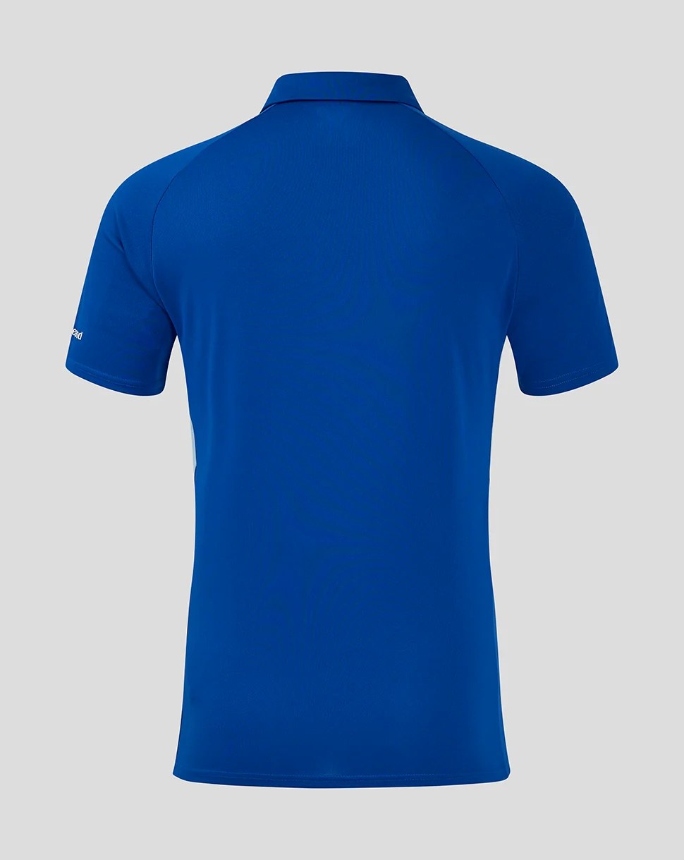 CASTORE LEINSTER PRO PLAYERS MEDIA POLO - SURF THE WEB/ CERULEAN