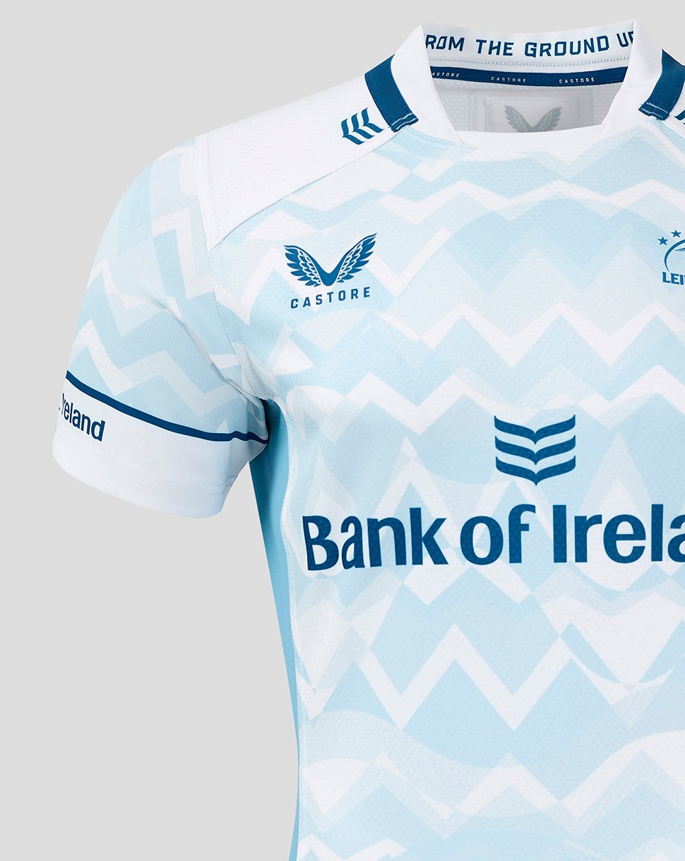 CASTORE LEINSTER AWAY PRO JERSEY - BRILLIANT WHITE/ FROZEN FJORD