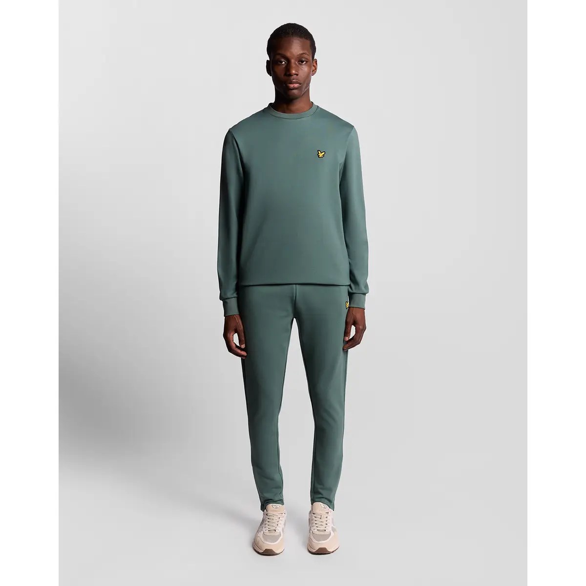LYLE & SCOTT FLY FLEECE TRACKIES - SILVER PINE