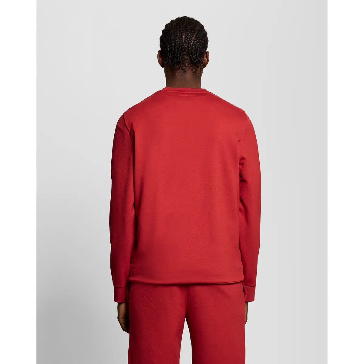 LYLE & SCOTT CREW NECK FLY FLEECE - GARNET