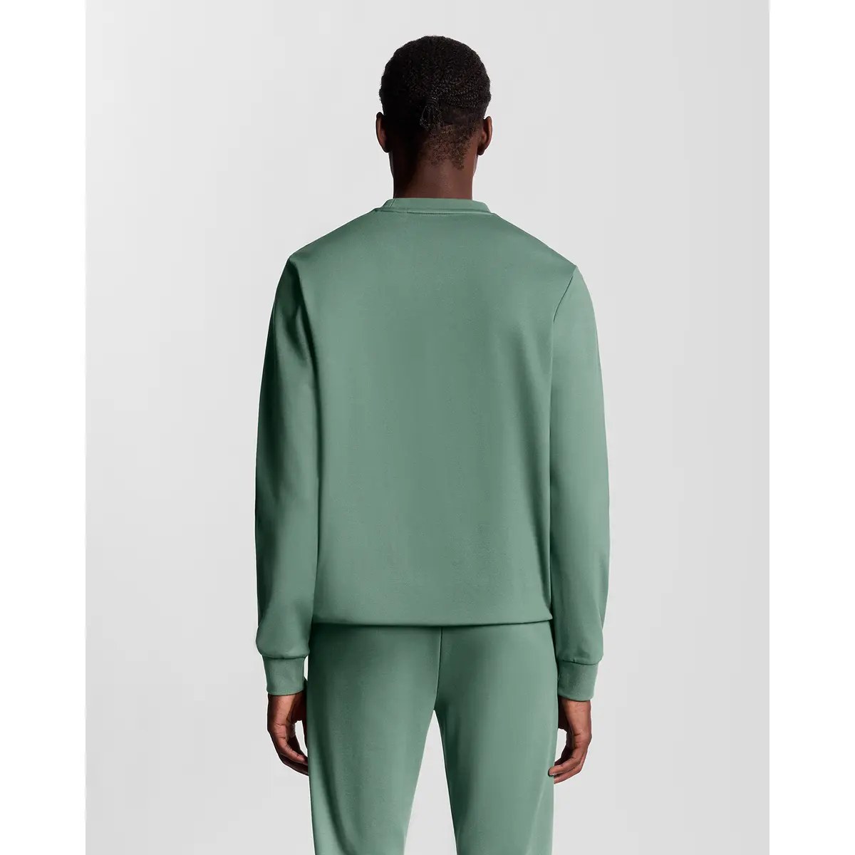 LYLE & SCOTT CREW NECK FLY FLEECE - SILVER PINE