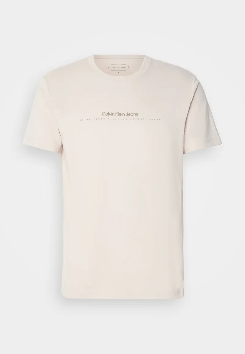 CALVIN KLEIN JEANS MINIMAL LOGO TEE - MOONBEAM