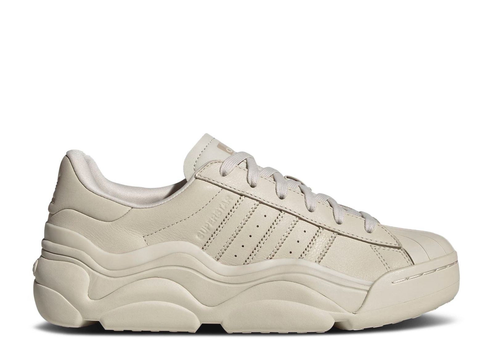 ADIDAS ORIGINALS SUPERSTAR MILLENCON WOMENS TRAINERS - ALUMINA/WONDER BEIGE