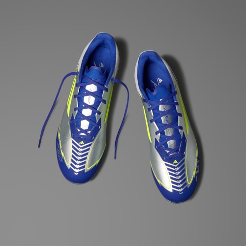 ADIDAS F50 LEAGUE FG/MG MESSI FOOTBALL BOOTS - BLUE/SILVER