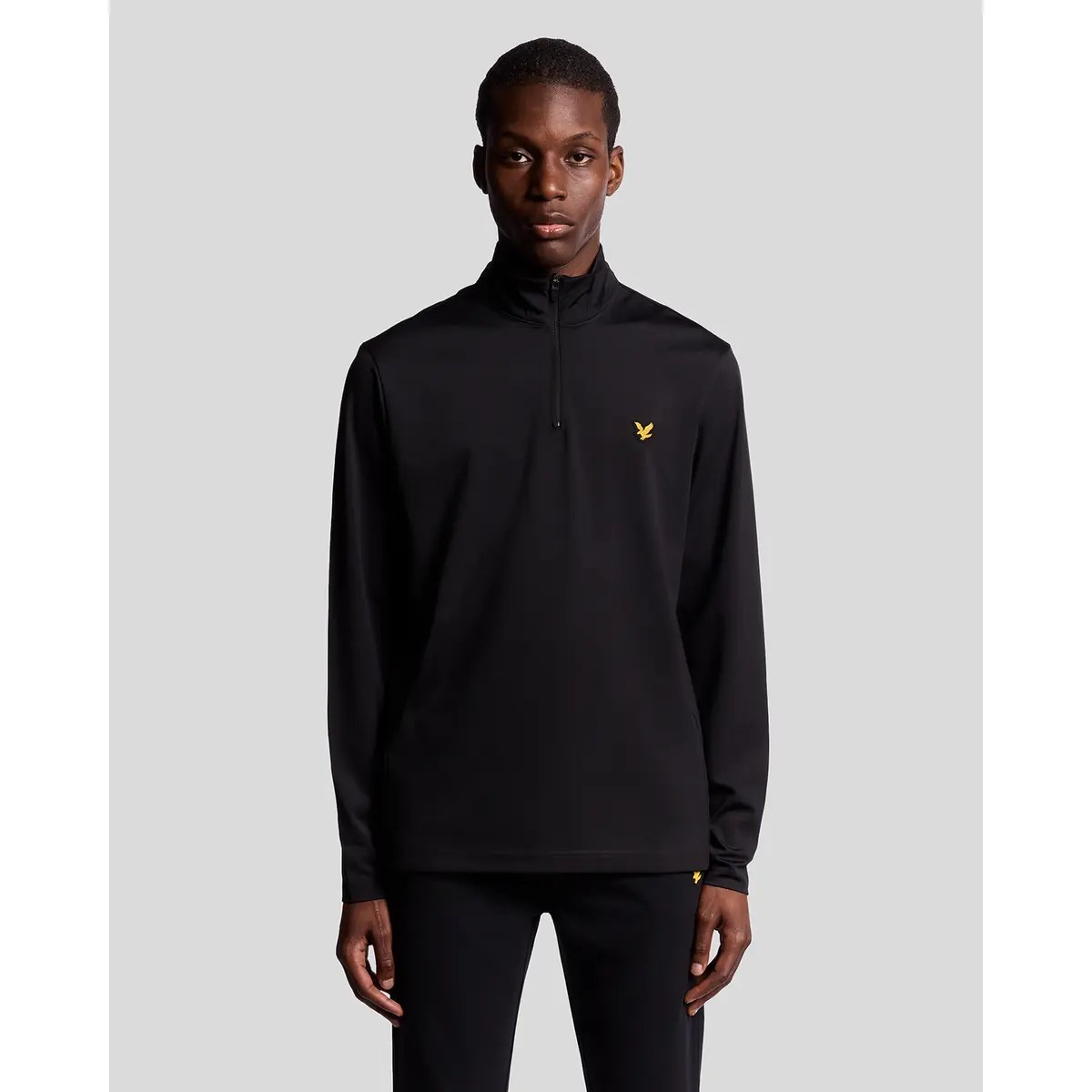 LYLE & SCOTT GOLF COURSE MIDLAYER - JET BLACK
