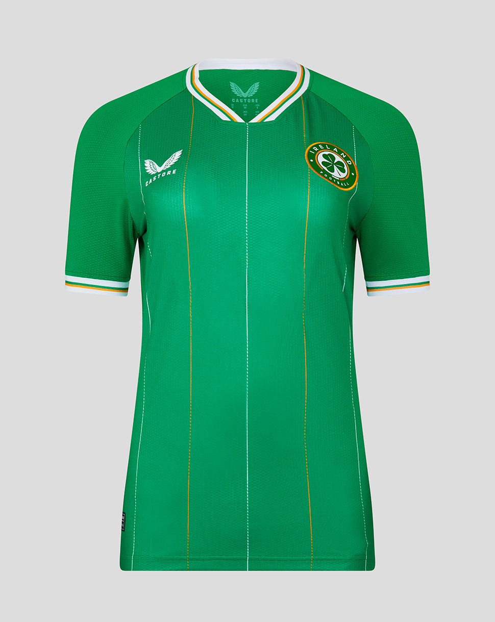 CASTORE FAI PRO HOME SS JERSEY WOMENS - JOLLY GREEN, BRILLIANT WHITE, BRIGHT MARIGOLD