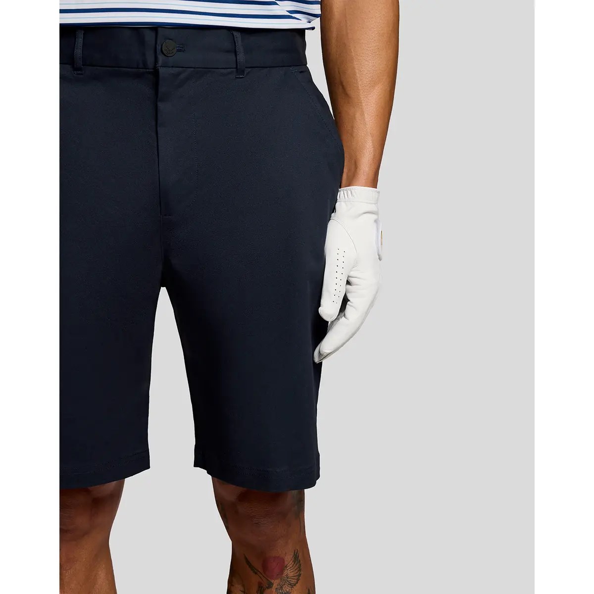 LYLE & SCOTT COURSE STRETCH CHINO SHORTS - DARK NAVY