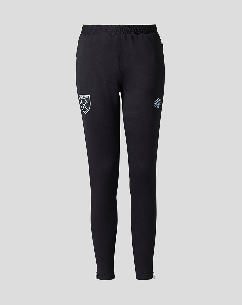 UMBRO WEST HAM 25/26 PRO TRAINING KNIT PANT WITH POCKETS JUNIOR - CAVIAR