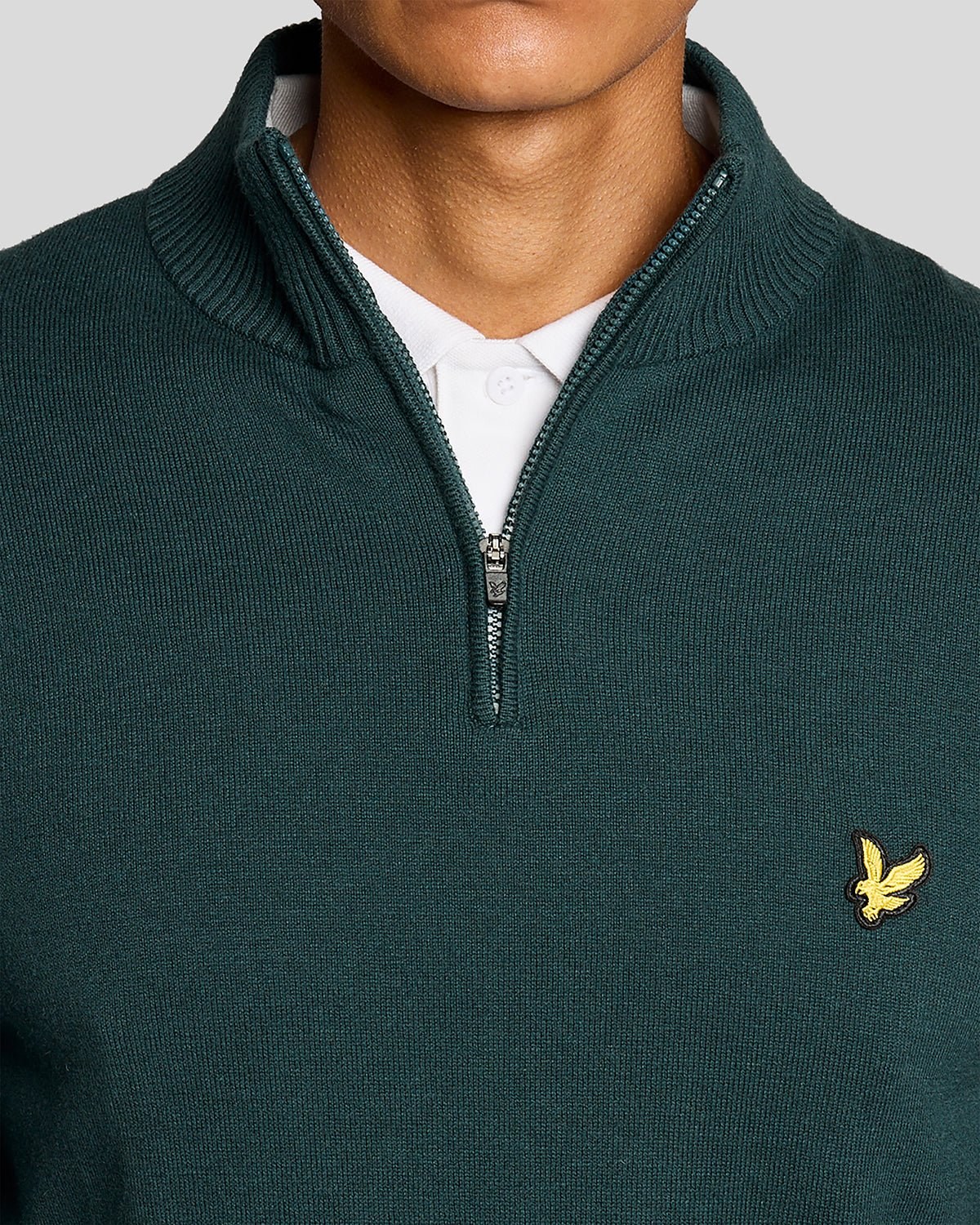LYLE & SCOTT GOLF 1874 QUARTER ZIP JUMPER - MEDITERRANEA