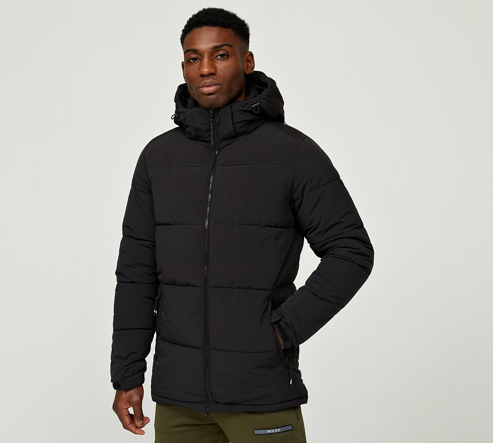 NICCE CLUSION EMB PUFFER JACKET - BLACK