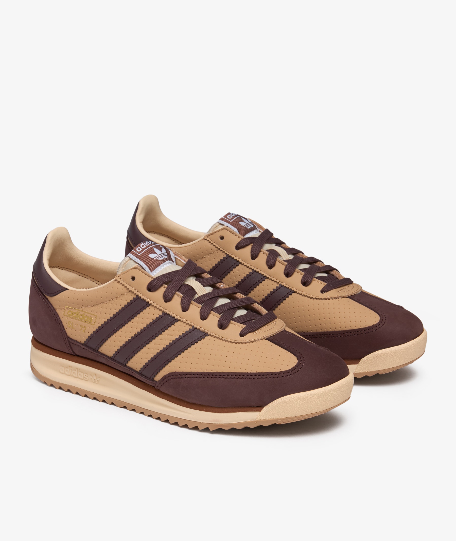 ADIDAS ORIGINALS SL 72 RS TRAINERS - BROWN