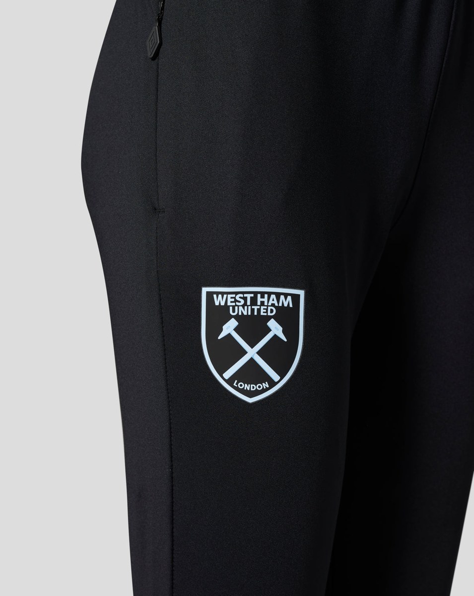 UMBRO WEST HAM 25/26 PRO TRAINING KNIT PANT WITH POCKETS - CAVIAR