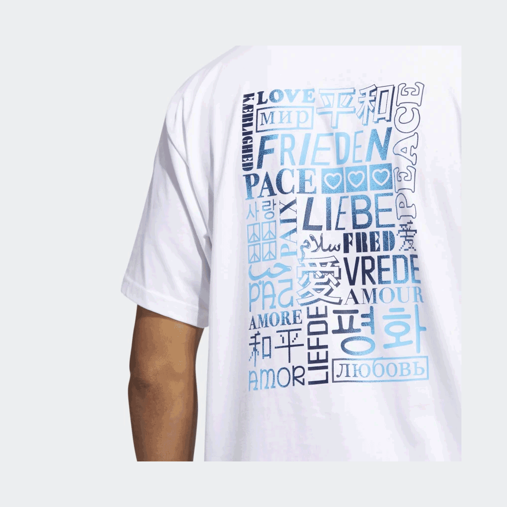 ADIDAS MENS MESSAGE SHORT SLEEVE TEE
