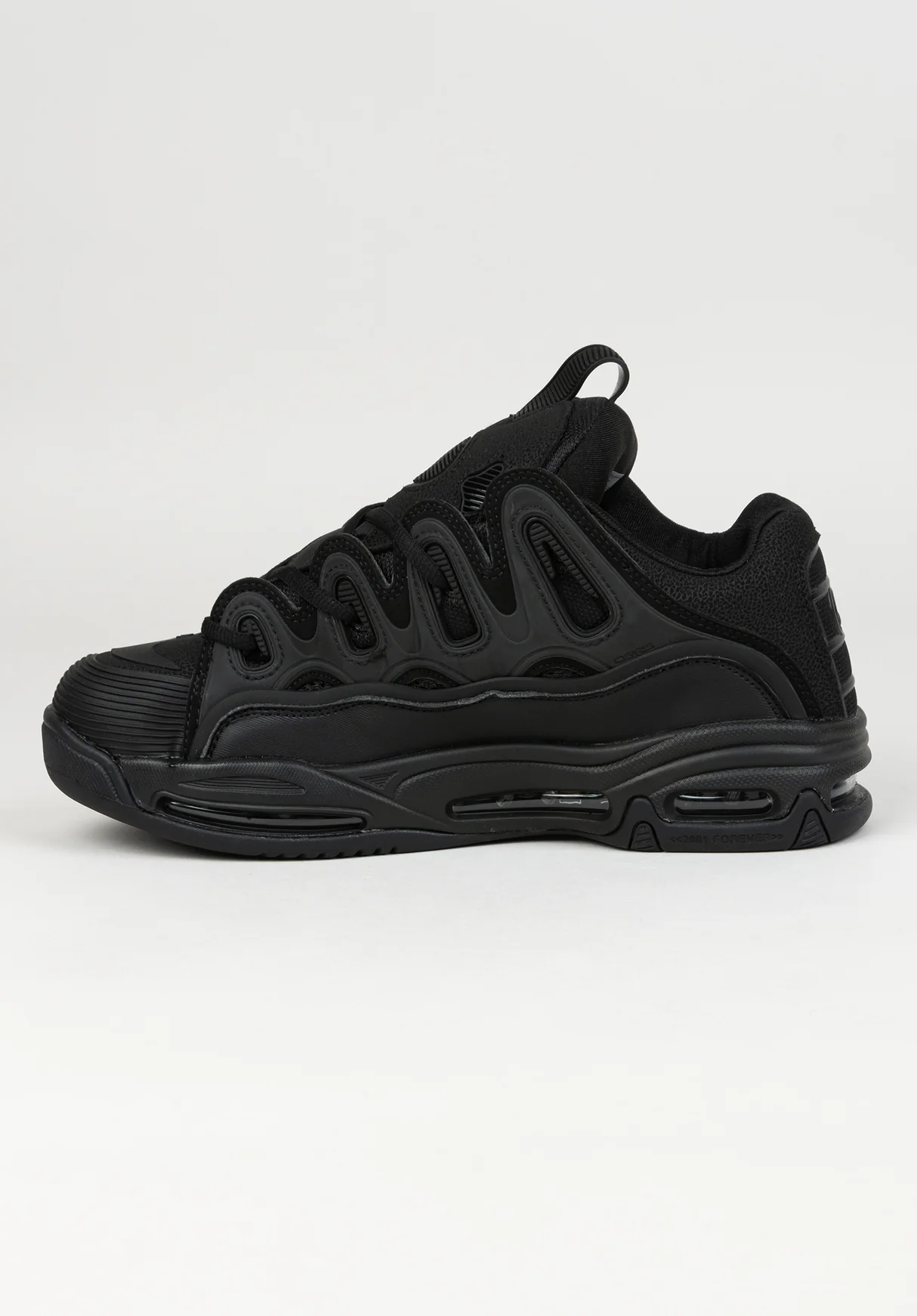 OSIRIS D3 2001 SKATE TRAINERS  - BLACK/BLACK/BLACK