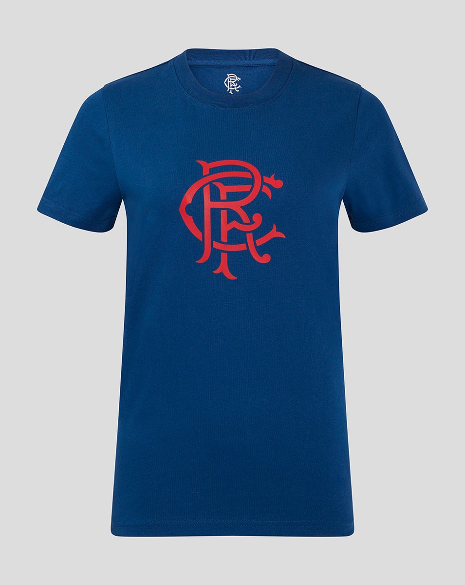 CASTORE RANGERS CORE CREST TEE WOMENS - NAVY PEONY
