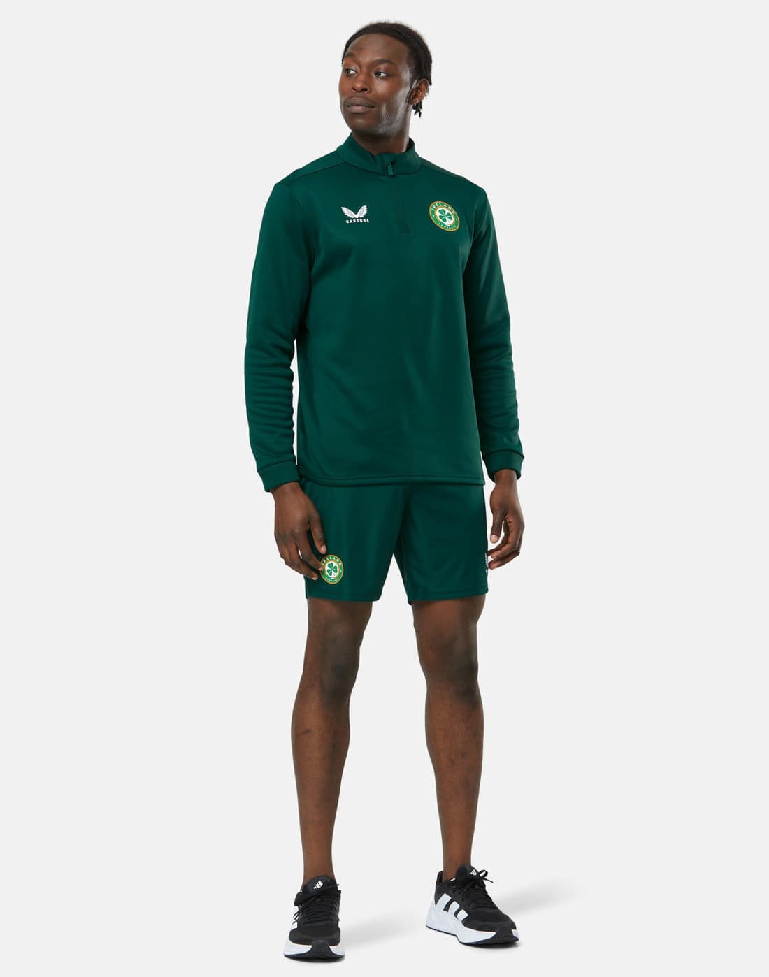 CASTORE FAI PLAYERS BRUSHED BACK 1/4 ZIP MIDLAYER - BOTANICAL GARDEN