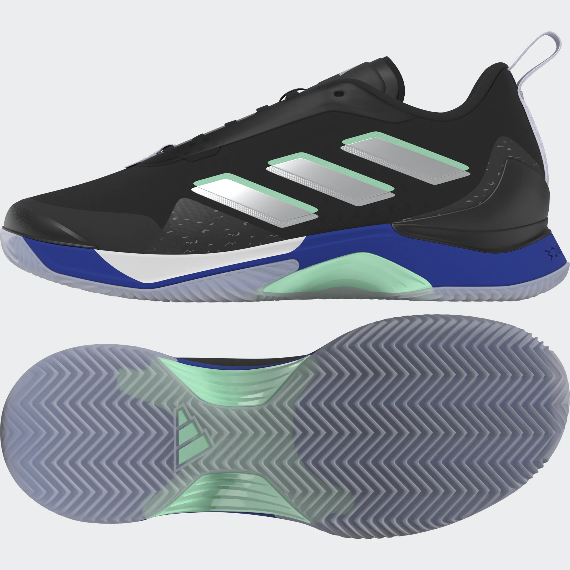ADIDAS WOMENS AVACOURT CLAY TENNIS TRAINERS