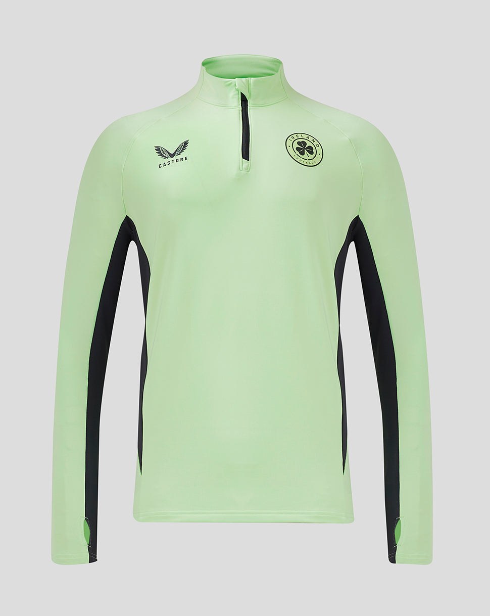CASTORE FAI PRO PLAYERS 1/4 ZIP TRAINING TOP - PATINA GREEN/EBONY