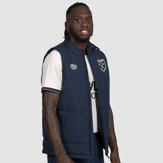 UMBRO WEST HAM 25/26 PLAYER PRO TRAINING GILET - BLUEBERRY