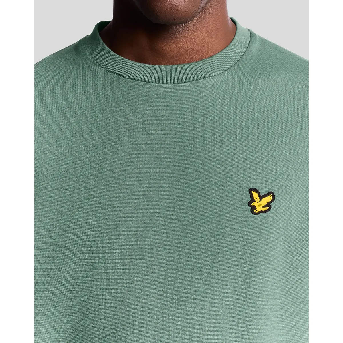 LYLE & SCOTT CREW NECK FLY FLEECE - SILVER PINE