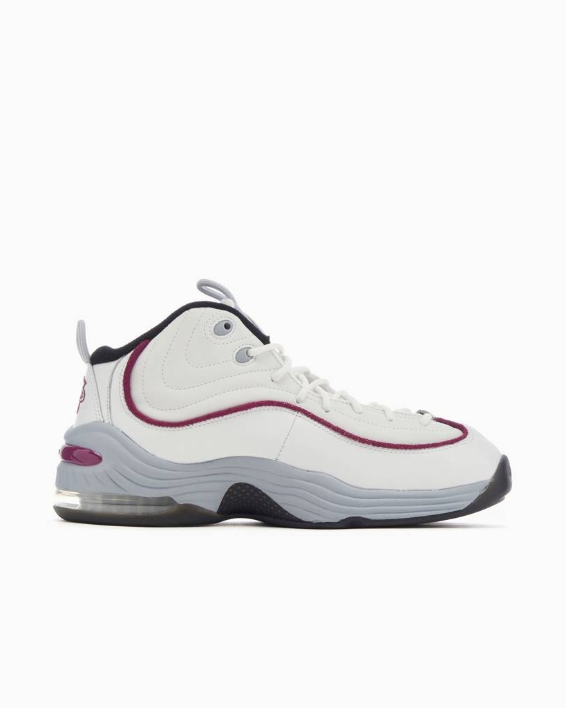 NIKE W AIR PENNY II TRAINERS - SUMMIT WHITE/ROSEWOOD/WOLF GREY/BLACK/CLEAR