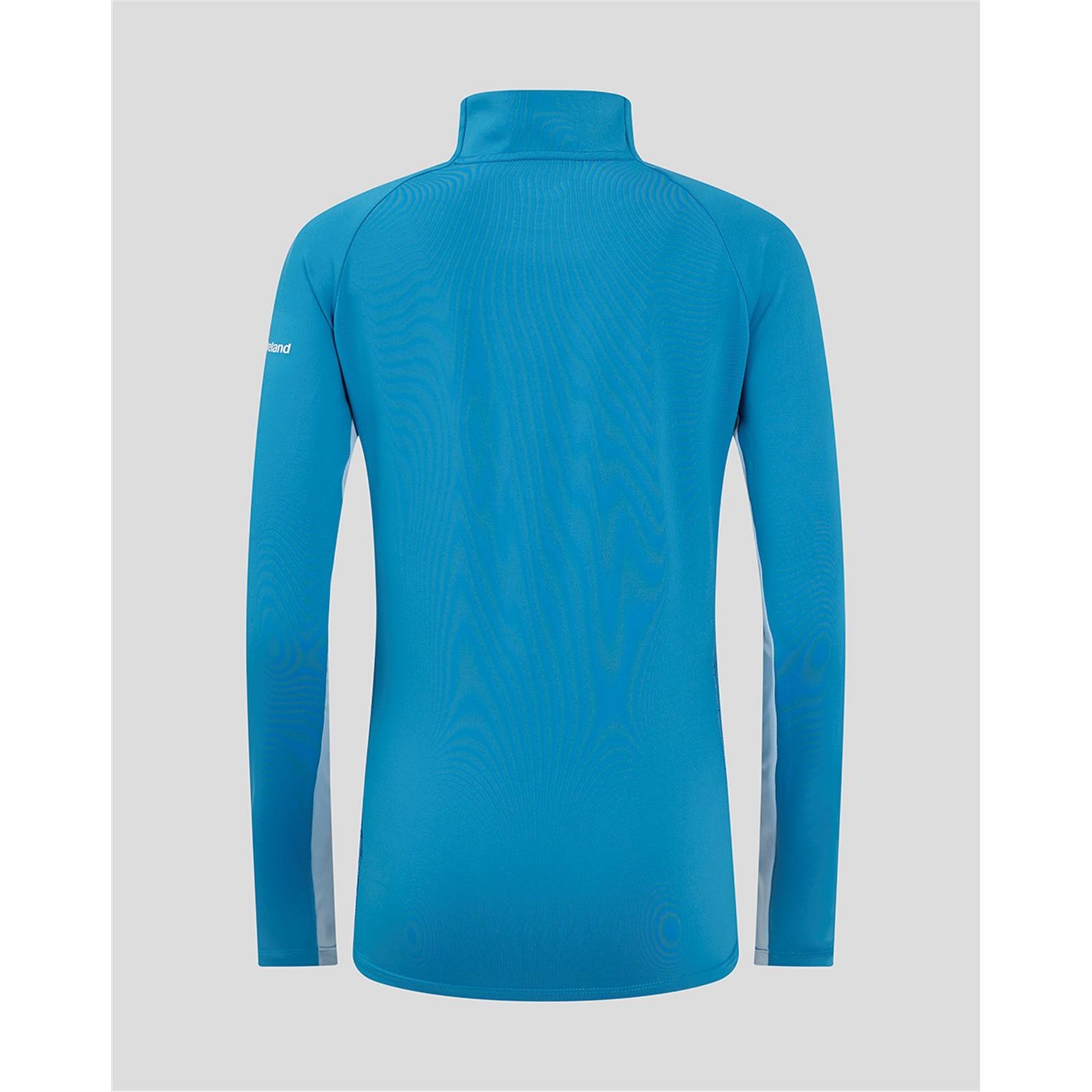 CASTORE LEINSTER MATCHDAY 1/4 ZIP MIDLAYER WOMENS - MED BLUE/ CERULEAN