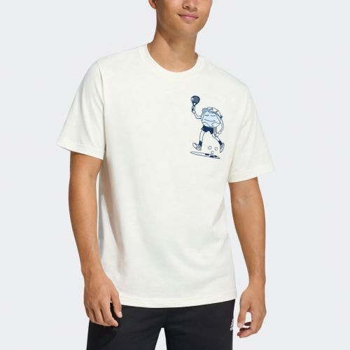 ADIDAS MENS LONDON STRETCH WOVEN TENNIS SHIRT