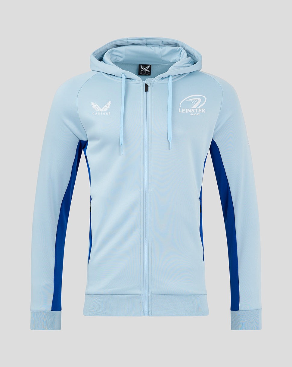 CASTORE LEINSTER PRO PLAYERS FZ HOODY - CERULEAN/ SURF THE WEB
