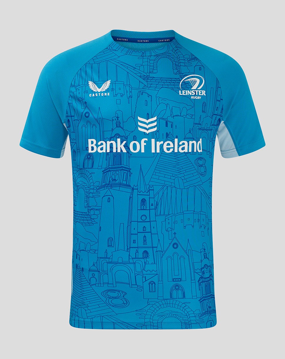 CASTORE LEINSTER MATCHDAY SHORT SLEEVE TEE - MED BLUE/ CERULEAN