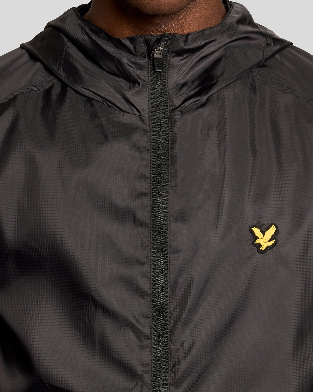 LYLE & SCOTT SLEEVE BRANDED JACKET - JET BLACK
