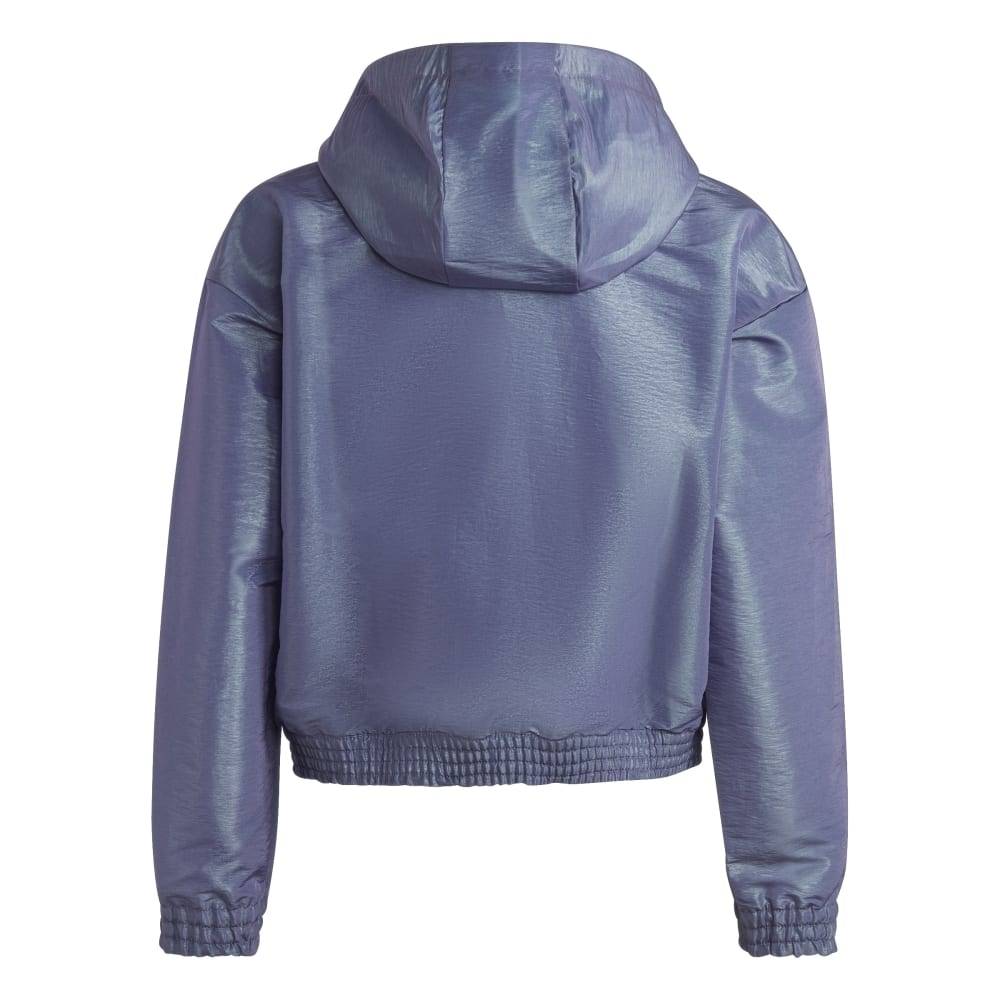 ADIDAS GIRLS  DANCE WOVEN  HOODED 1/2 ZIP JACKET