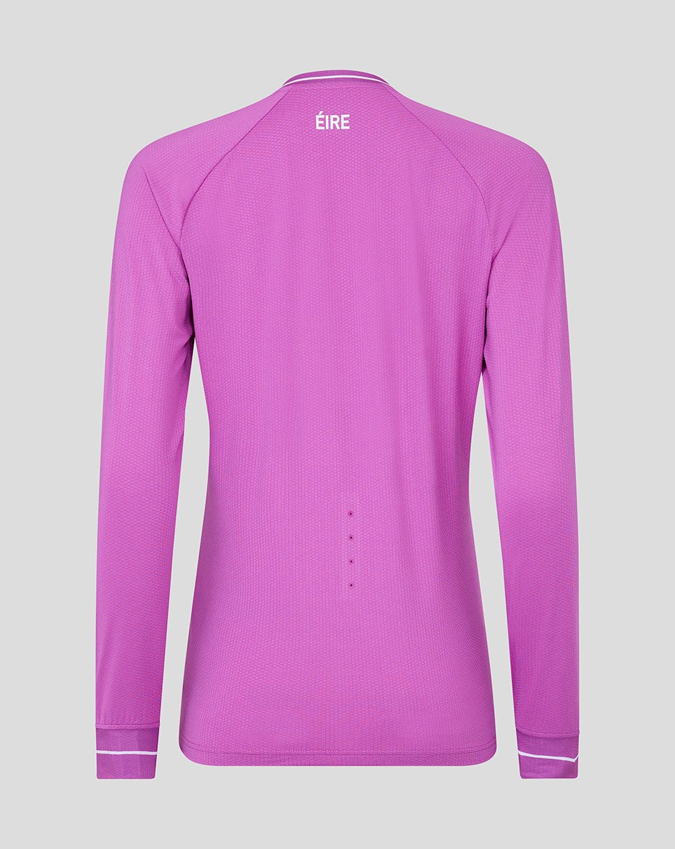 CASTORE FAI PRO HOME GK LS JERSEY WOMENS - RADIANT ORCHID, BRILLIANT WHITE