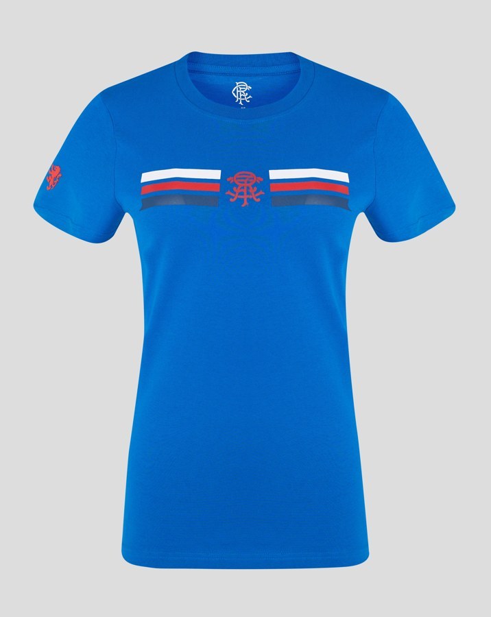 CASTORE RANGERS CLASSIC COTTON TEE WOMENS - LAPIS BLUE