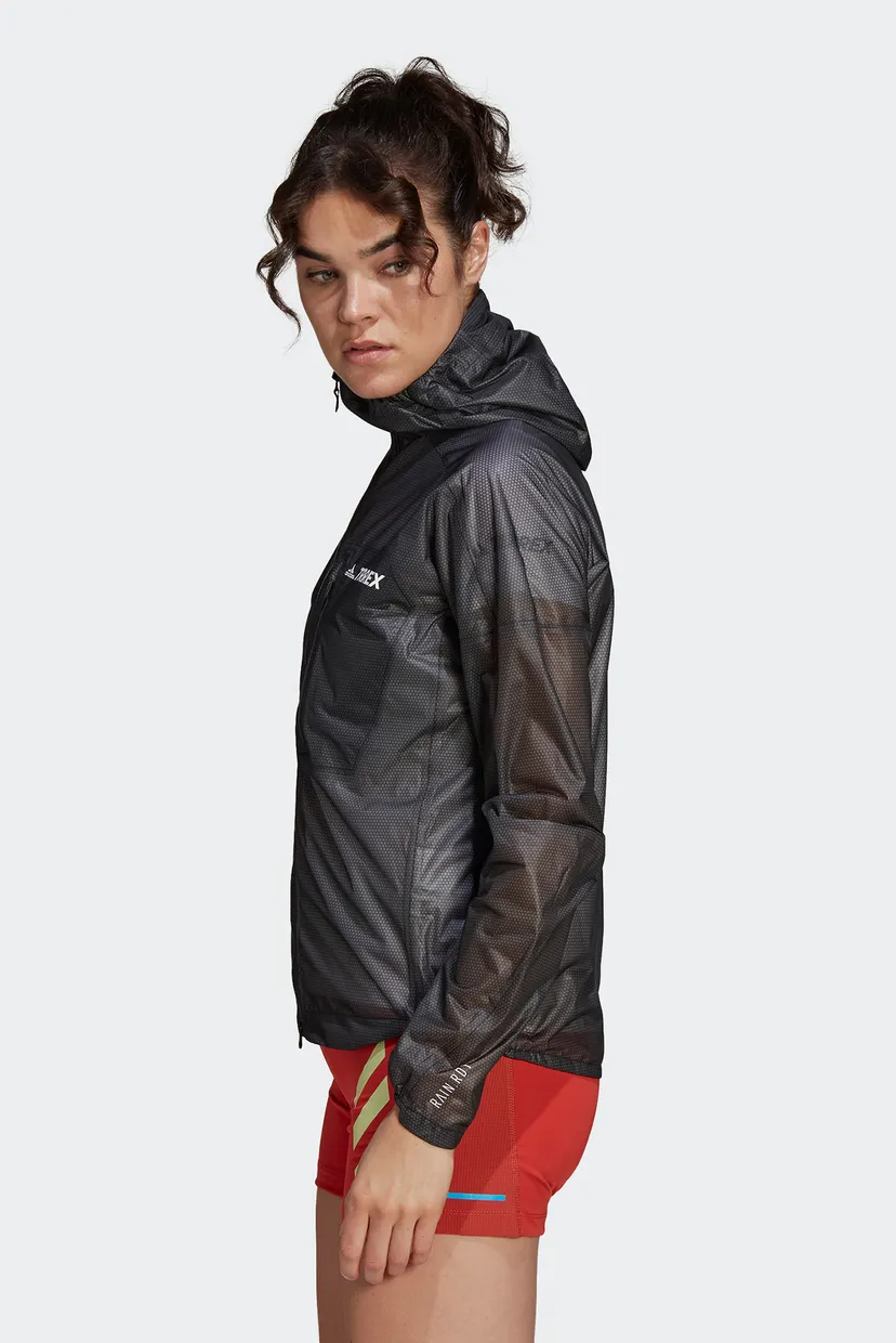 ADIDAS TERREX AGR RAIN JACKET W        BLACK