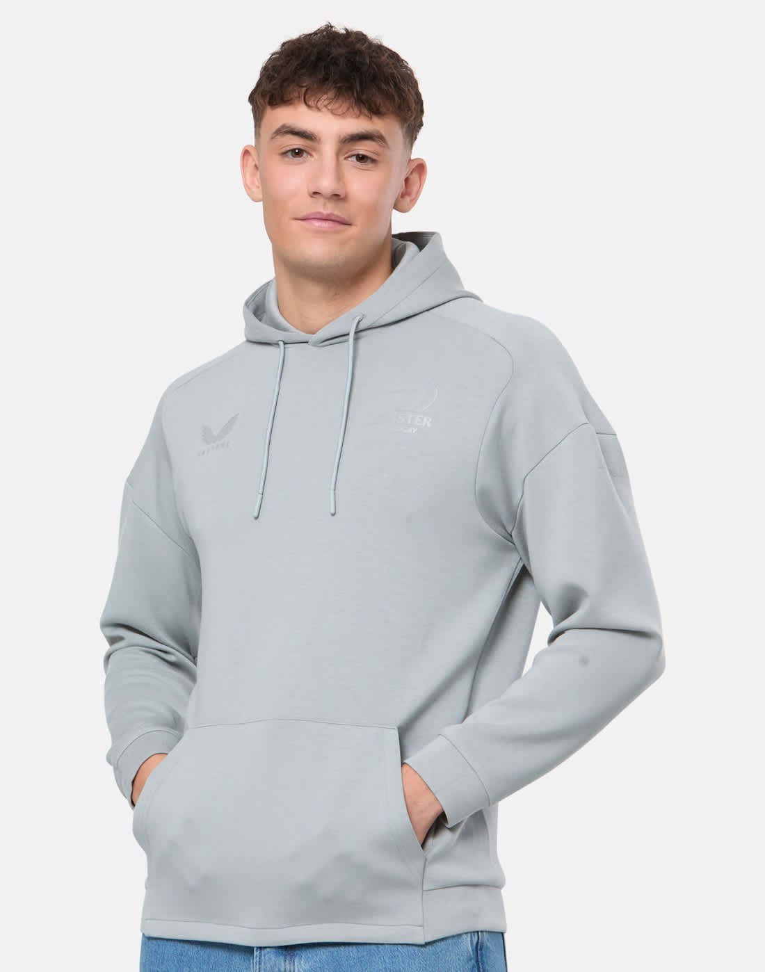 CASTORE LEINSTER TRAVEL OVERHEAD HOODIE - GREY MARL