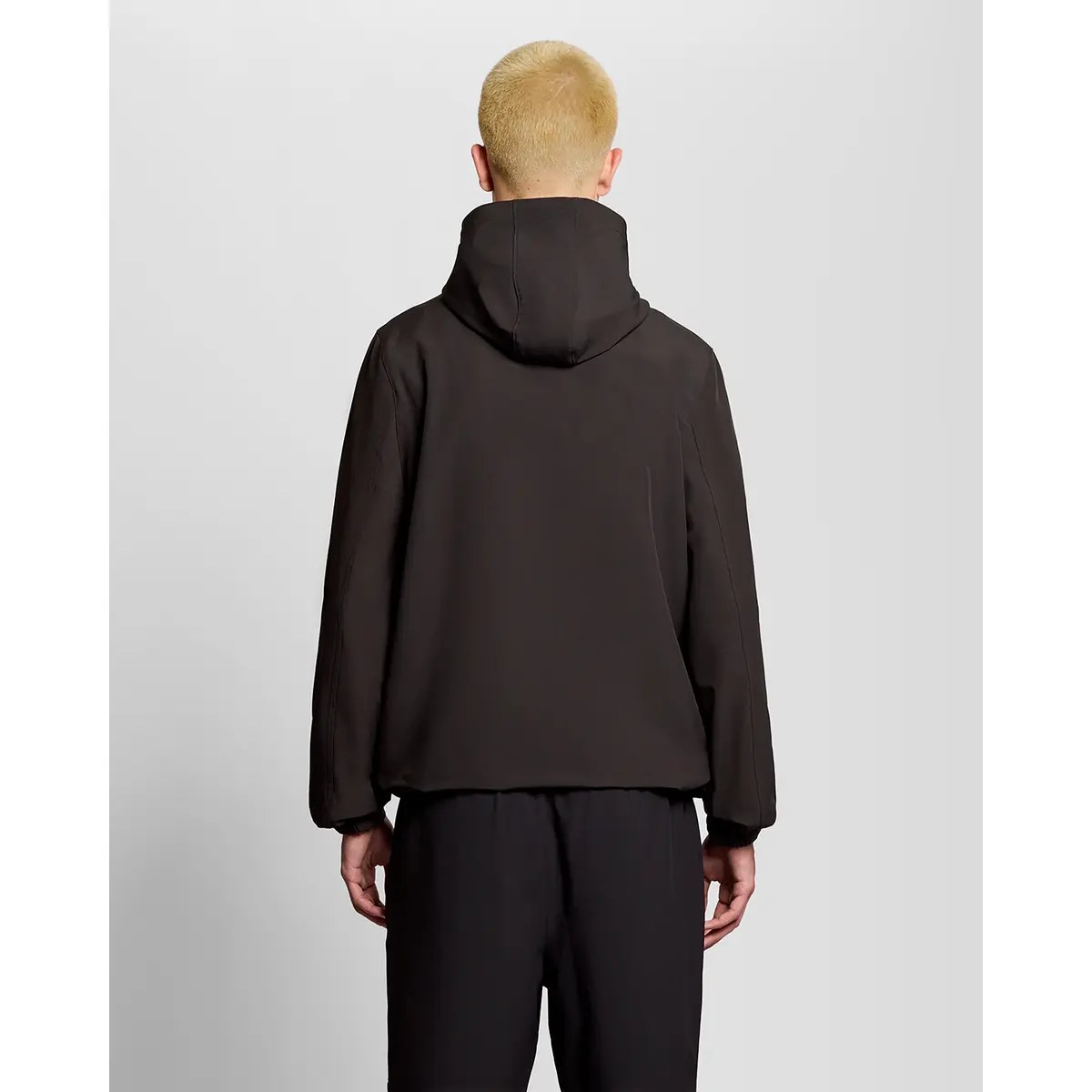 LYLE & SCOTT BRANDED HOODED JACKET - JET BLACK