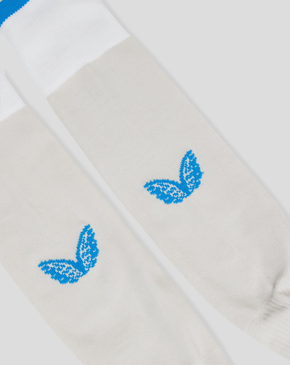 CASTORE LEINSTER AWAY SOCKS - NIMBUS CLOUD/ BRILLIANT WHITE