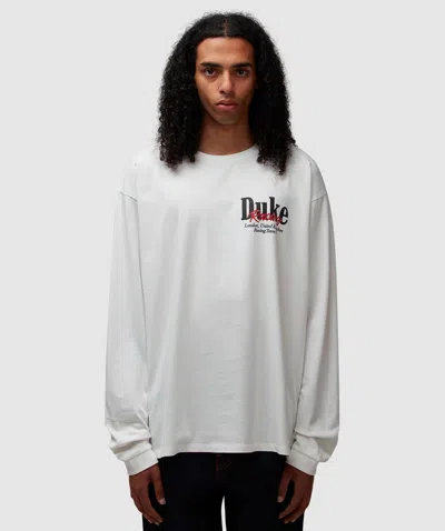 DUKE + DEXTER DR2 WORLD CHAMPIONSHIP LONG SLEEVE T-SHIRT - VINTAGE WHITE